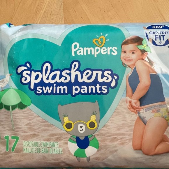 Pampers Disposable Large Pull Up Swim Diapers 17 Per Pack/3 Packs in Total NEW - Picture 3 of 5